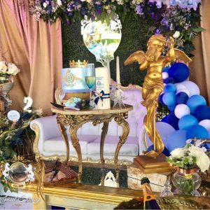 Event Styling Angel theme for a 2 year old baby boy 27