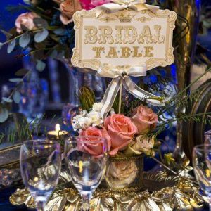 Event Styling Coral Navy wedding 9
