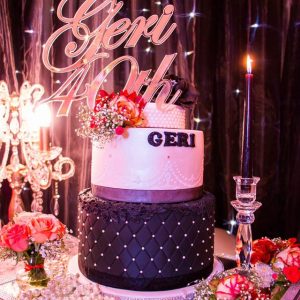 Event Styling Coral black tie Gala Dinner party 23
