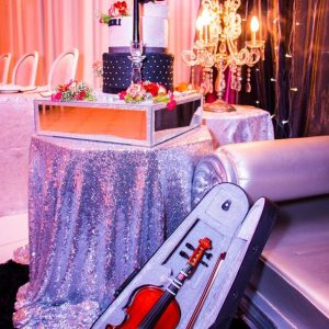 Event Styling Coral black tie Gala Dinner party 9
