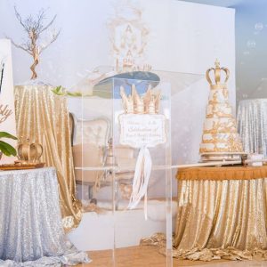 Event Styling Grand White birthday party theme 32
